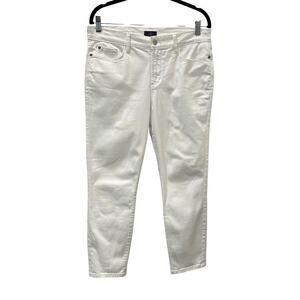 NYDJ White Cropped Ankle Pants